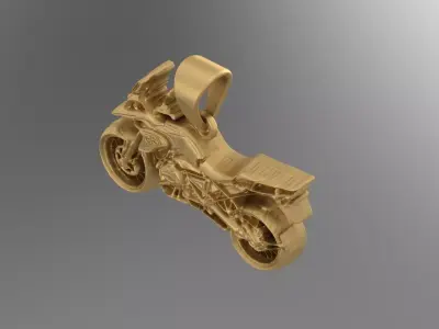 SOLID MOTOCYCLE BMW GS1200 PENDANT 3D HIGH RELIEF MODEL 3D print model