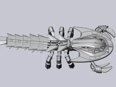 Dinotopia Eurypterid Walker Sea Scorpion Mech Model 3D print model