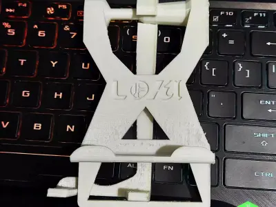 Loki Portable Foldable Flexible Mobile Holder 3D print model
