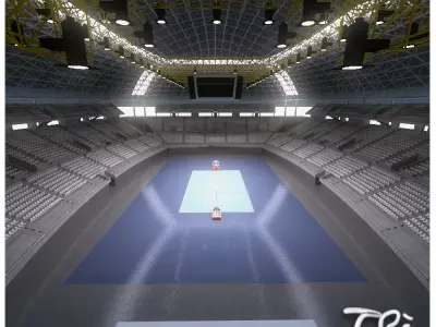 ST JORDI INDOOR PAVILION BCN 3D model