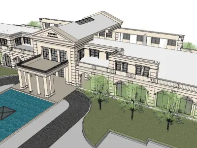 vacation spot-Resort-Fashion Leisure Hotel-0243 3D model