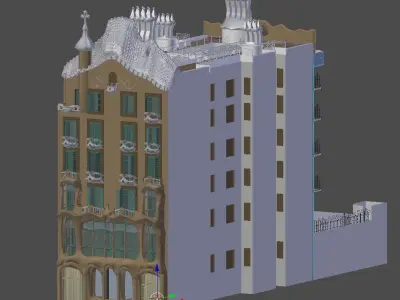 Casa Batllo Low-poly 3D model