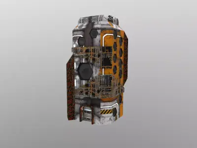 Cyberpunk City - Building 13 Low-poly 3D model