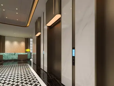 elevator room 02 3D model