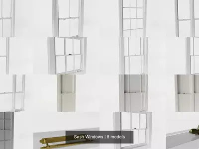 Sash Windows 3D Model Pack