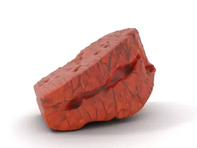 Rustic Red Brick model pack Low-poly 3D model