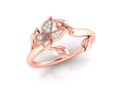 Women Ring  Render 3dm STL OBJ FBX Details 3D print model 239