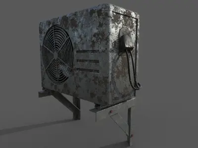 Air Conditioner Low-poly 3D model Low-poly 3D model