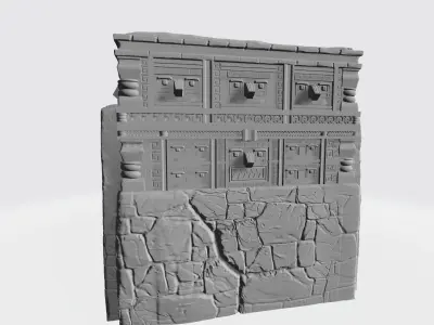 The tomb of Maya 3D print model