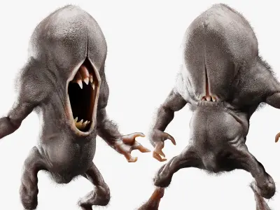 Tick Monster Blender 3D model