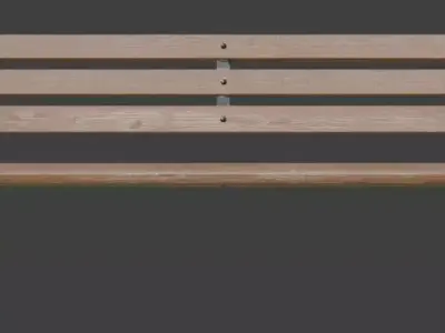Urban Street Bench 3D Model Low-poly 3D model purchase