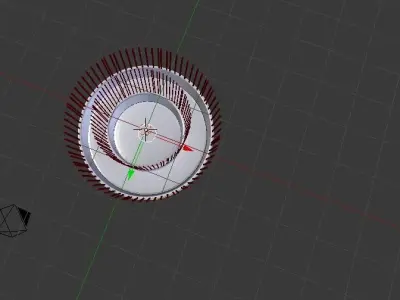 chandelier ceiling light with strands hanging from it 3D model