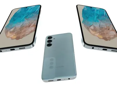 Samsung Galaxy M35 Light Blue 3D model