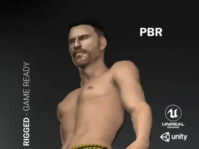 Street Fighter - Game Ready Low-poly 3D model