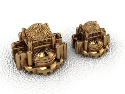 mosque drawing mosques place of worship drawing Hagia Sophia 3D print model