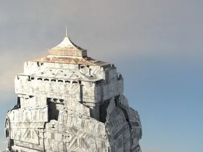 Korean Fantasy style Tower 3D model