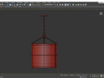 Ren Pendant Light Low-poly 3D model