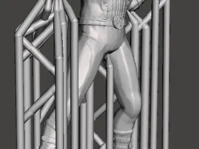 Electro 3d STL model ready for printing with supports  3D print model