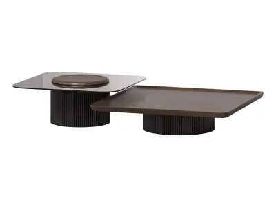 Solid Middle Coffee Table 3D model