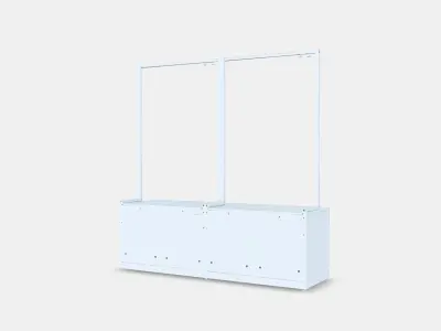 NORDLI Chest of 8 drawers Low-poly 3D model