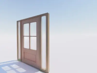 Modern door Free 3D model purchase