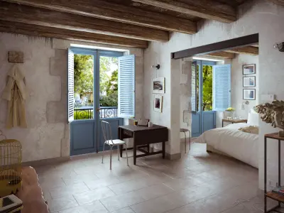 IN 2 Countryside Bedroom 3D model