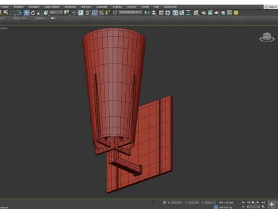 Upton Sconce Low-poly 3D model