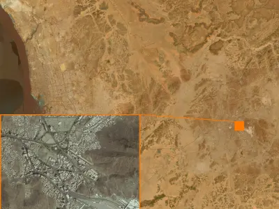 Mecca and the Red Sea coast of Saudi Arabia - tile n21 e39 3D model