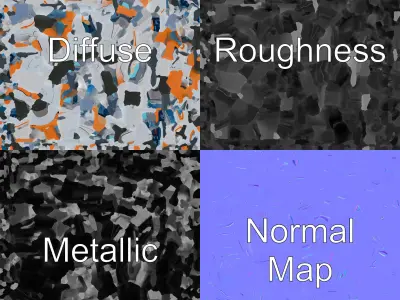 Futuristic Transport Node with Neon Accents model pack Low-poly 3D model