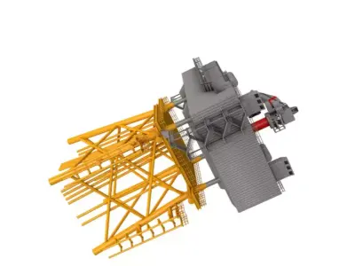 Offshore Wind Farm Substation 3D model
