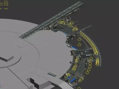 Moon - Battlefield periphery 03 3D model