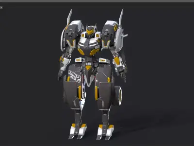 Maneuvering gundam 3D model