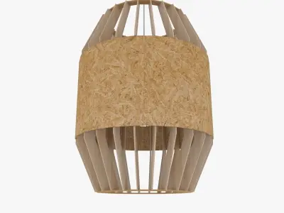 Plywood Chandelier 3D model