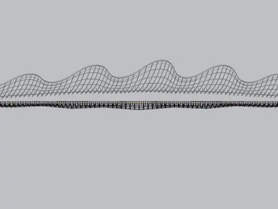 Railing Dekoratif For Bridge 3D model