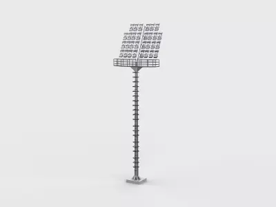 Low poly Stadium Lights 03 3D model