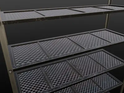 Shelf 3D Model Low-poly 3D model