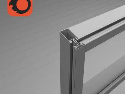  aluminum stained glass 3D model