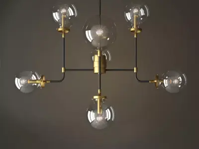 bistro globe clear glass 8 3D model purchase