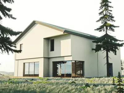 small house Low-poly 3D model purchase