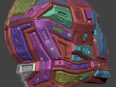 Sci Fi Helmet 3D model