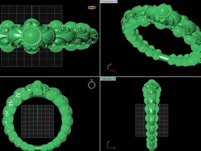 antic bangle  3D print model