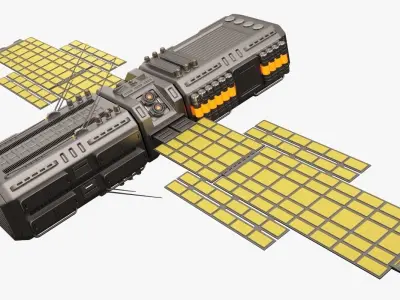 Sci Fi Satellite 04 3D model