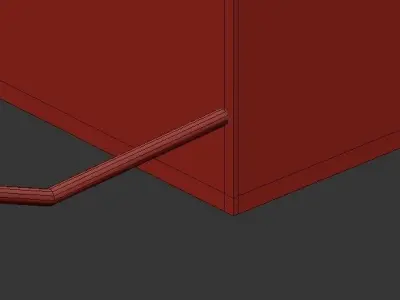 Atlas table lamp with base and light bulb 3D model