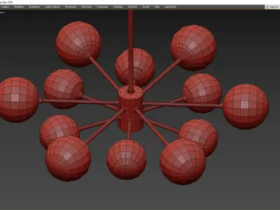 KARRINGTON CHANDELIER Low-poly 3D model