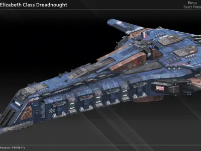 RSF Spaceship Fleet Collection II 3D Model Pack