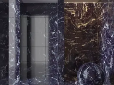 Marble wall 303 3D model