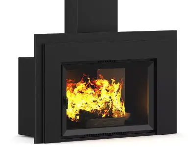 Wall Fireplace 1 3D model