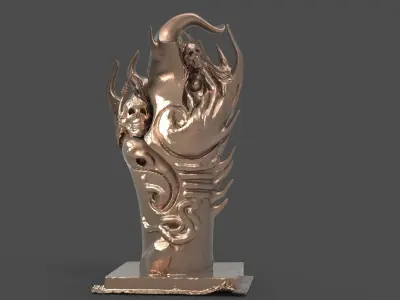 Dark ages Tree Totem Collection  3D model