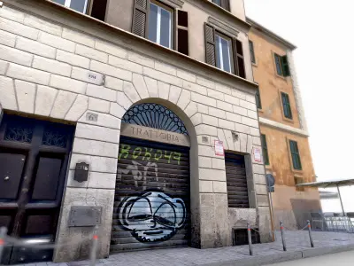 Old Italian Buildings Low-poly 3D model