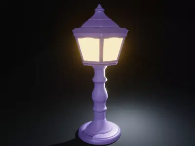 Mini Street Lamp 3D print model